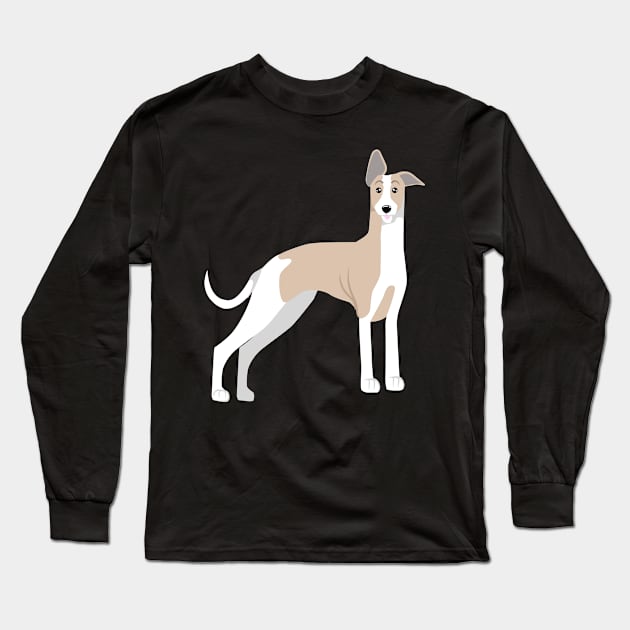 Greyhound Long Sleeve T-Shirt by allthelovenpups